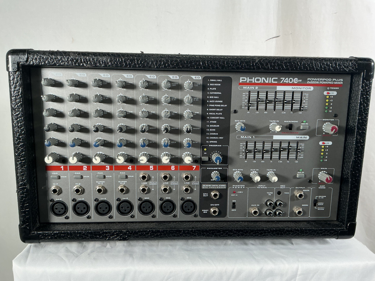 Used Phonic 740 PLUS 2X220 Powered Mixing Head