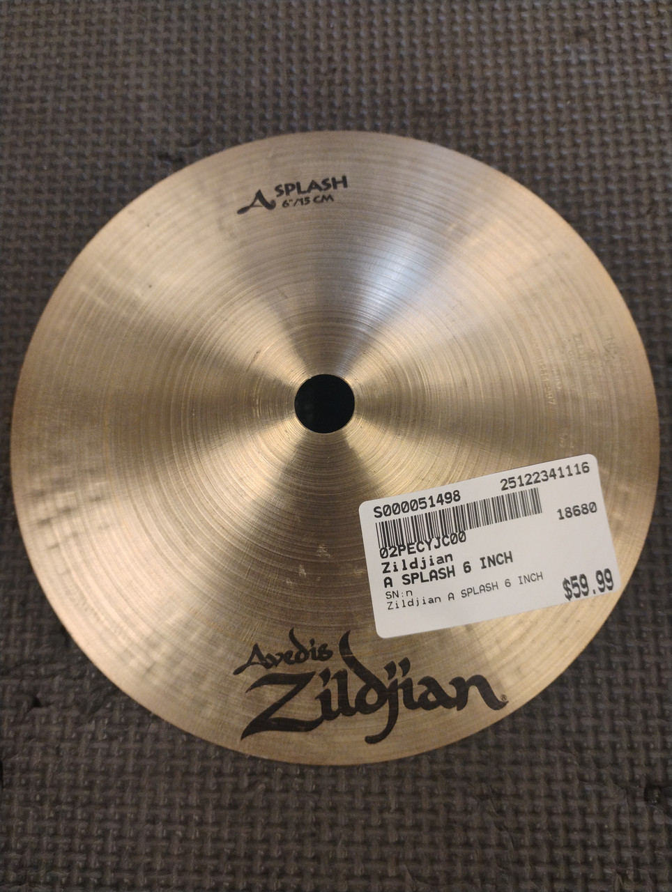 Used Zildjian A SPLASH 6 INCH Splash Cymbal 6