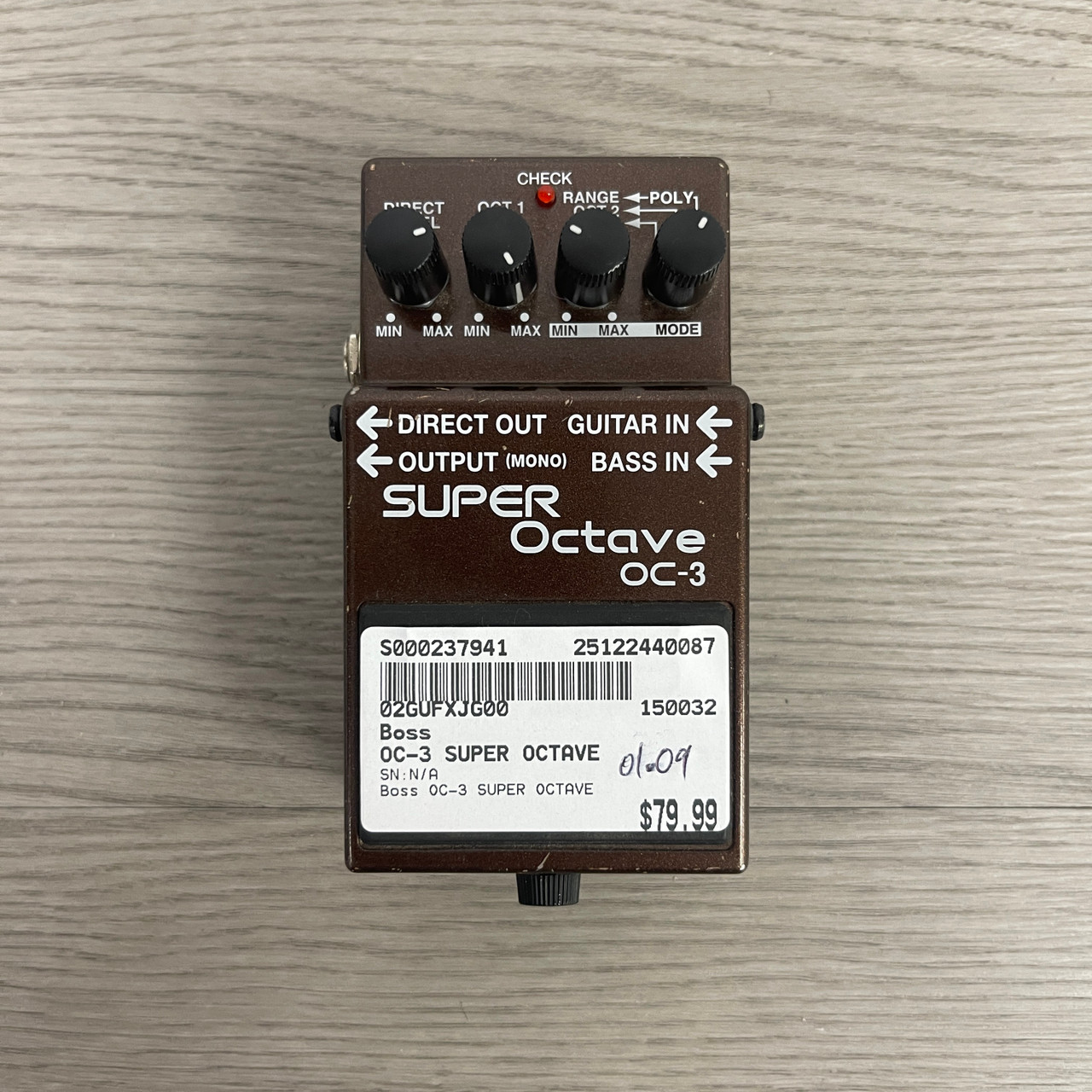 Used Boss OC-3 SUPER OCTAVE Octave Pedal