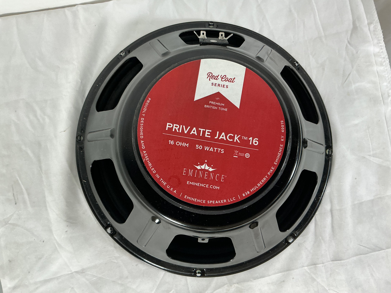Used Eminence PRIVATE JACK 16 OHM 50 WATTS 1 x 12 Guitar Speaker