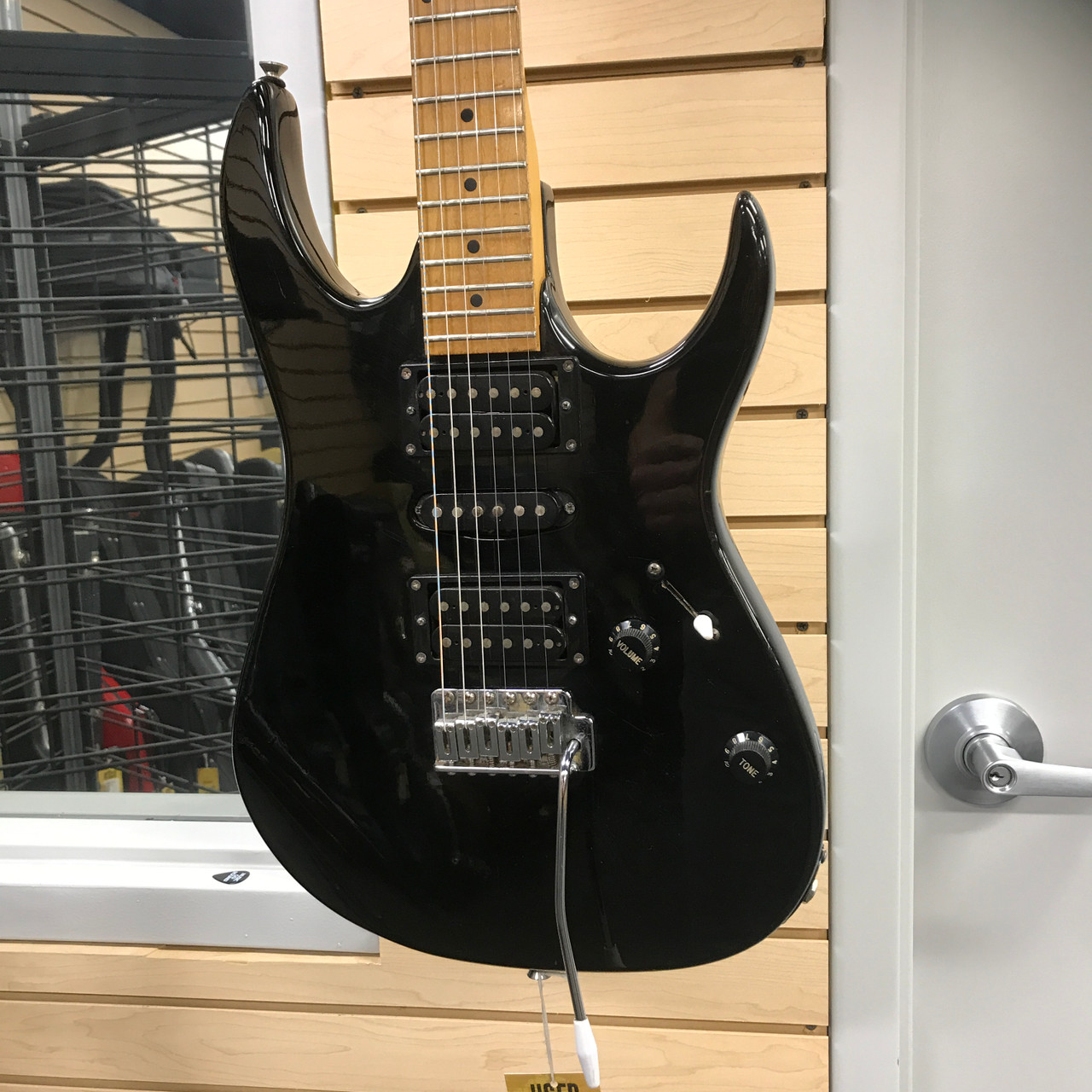 Used Ibanez SILVER CADET Super S Electric Guitar Black 6-String