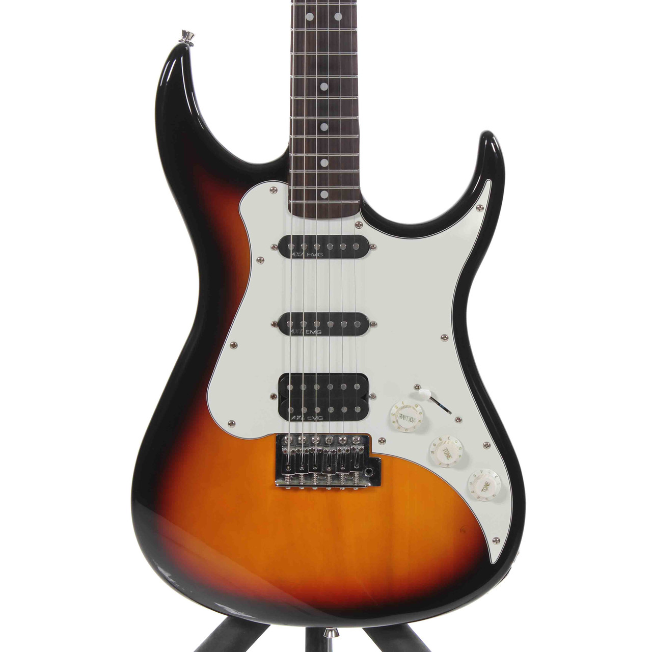 Used Axl HSS STRAT S Type Electric Guitar Sunburst 6-String