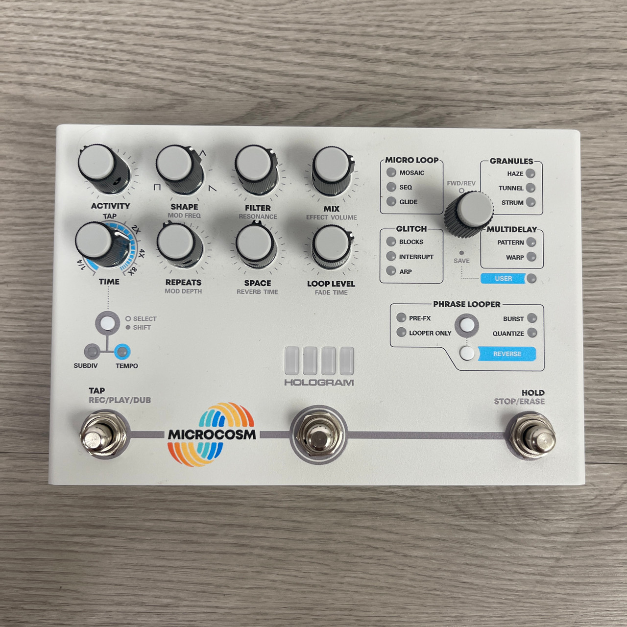 Used HOLOGRAM MICROCOSM Guitar Effects Pedal