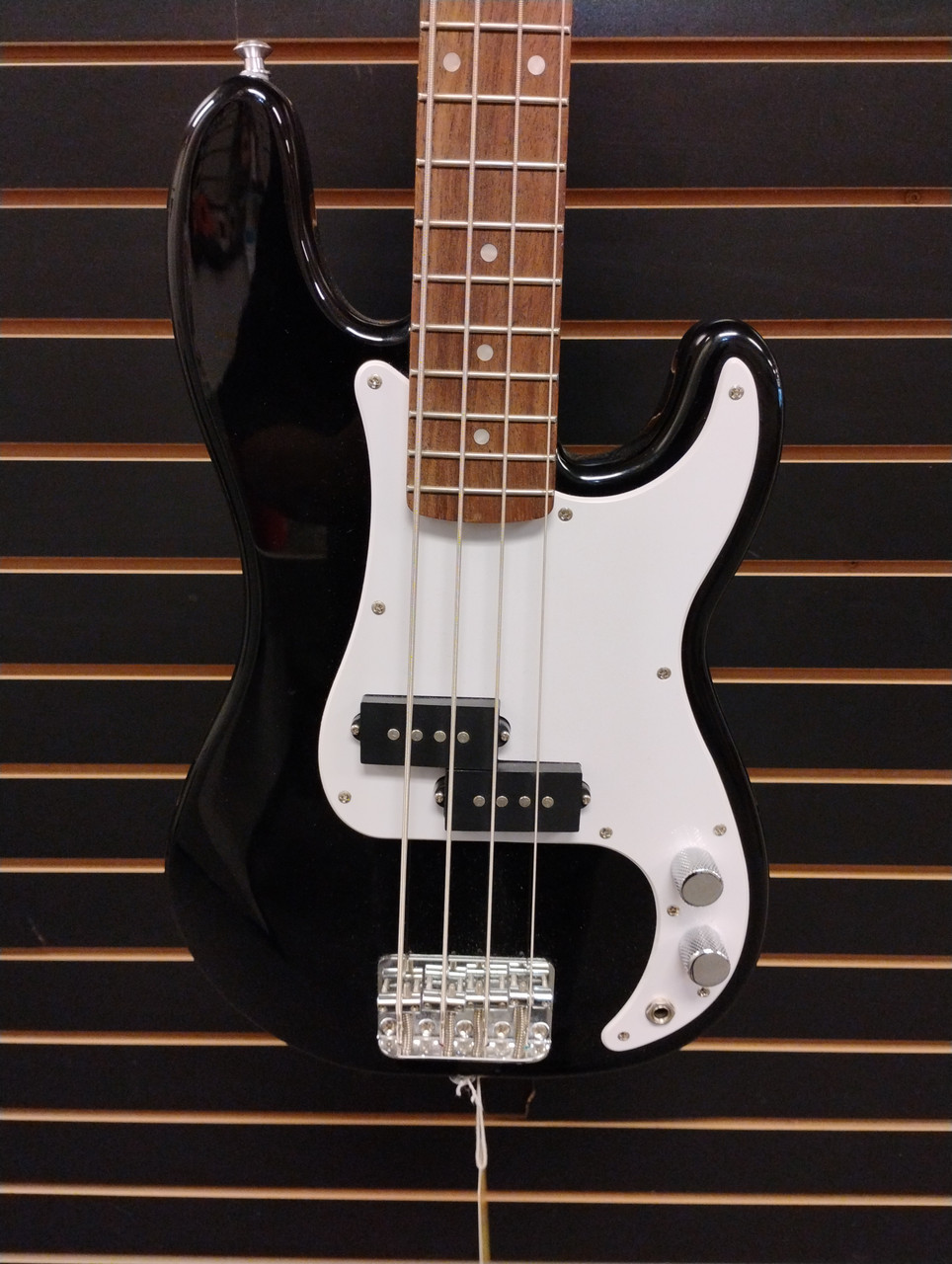 Used Squier MINI PRECISION BASS Bass Guitar Black 4-String