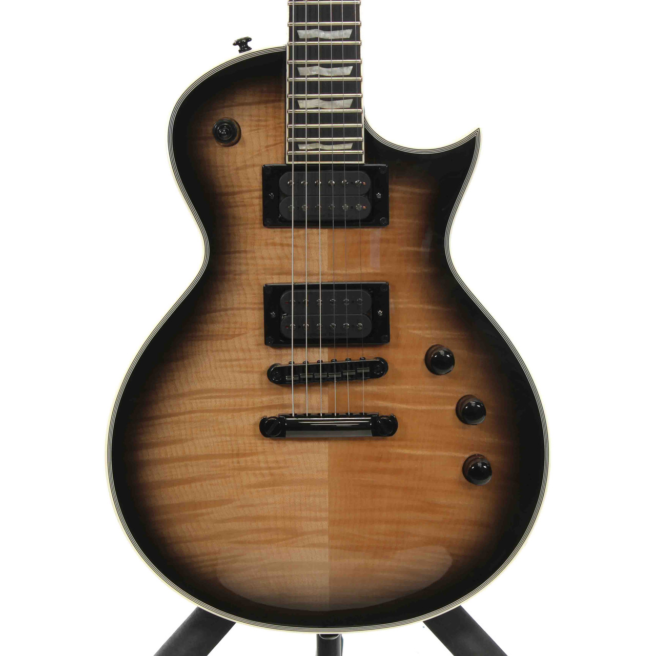 Used LTD EC-1000 DELUXE LP Type Electric Guitar Black 6-String