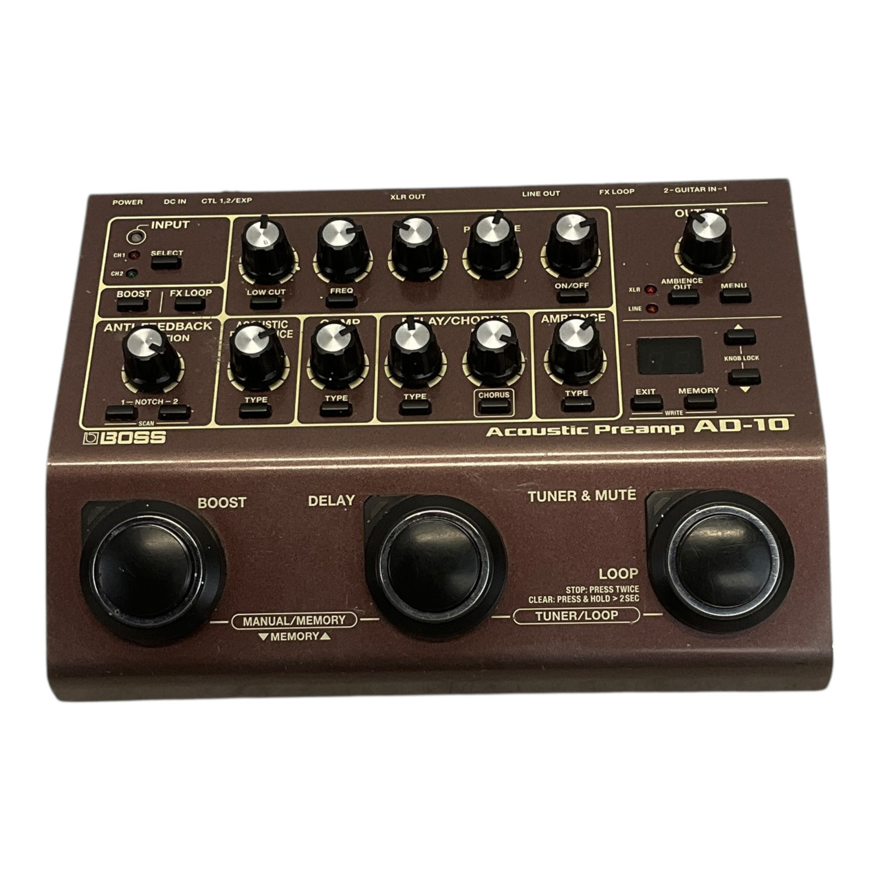 Used Boss AD-10 Acoustic Preamp Multi-fx Pedal