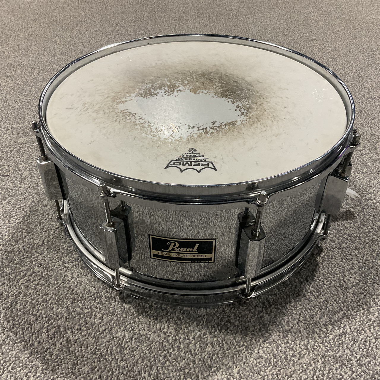 Used PEARL EXPORT STEEL 6.5 X 14 Snare Drum
