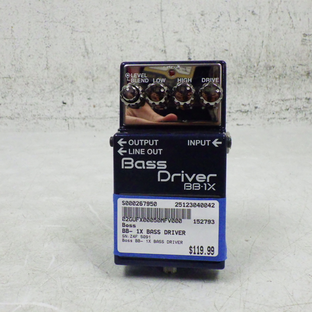 Used Boss BB- 1X BASS DRIVER Overdrive Pedal