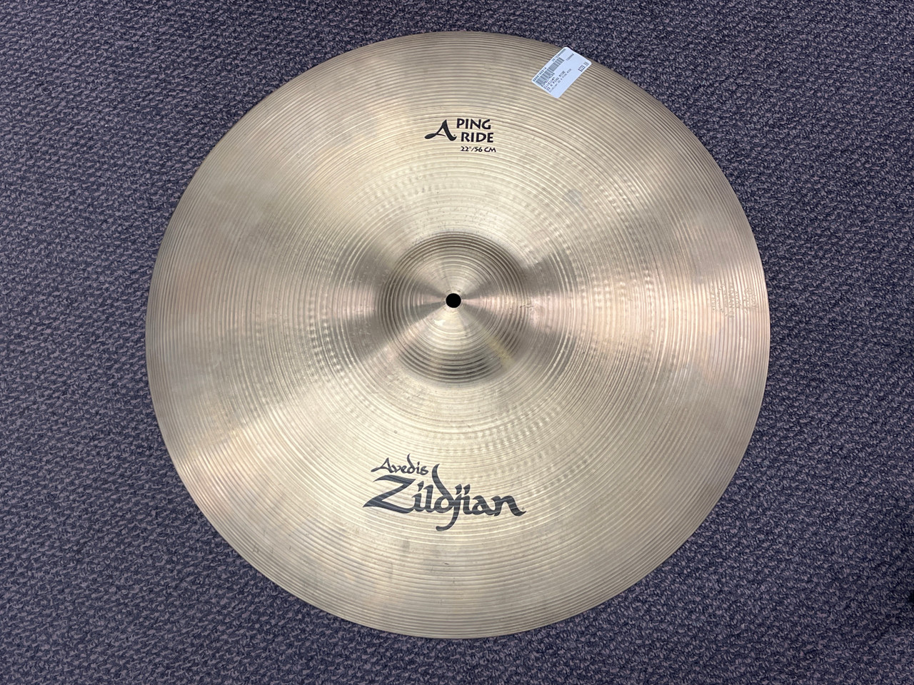Used Zildjian 22 A PING RIDE Ride Cymbal 22