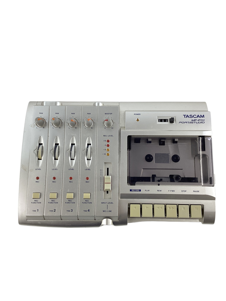Used Tascam MF-P01 PORTASTUDIO CASSETTE W/AC Compact Recording Device