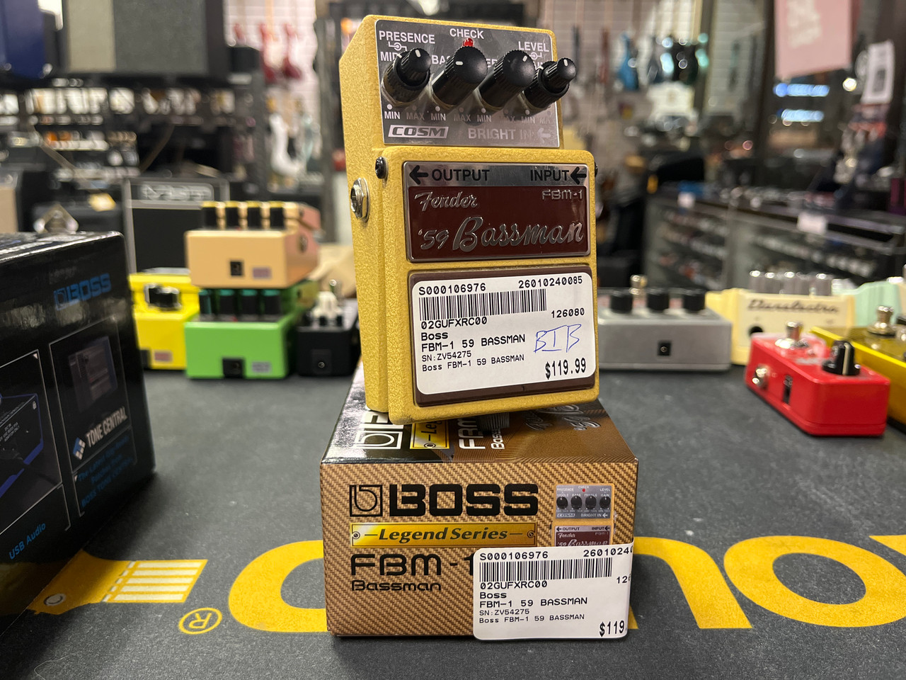 Used Boss FBM-1 59 BASSMAN Guitar PreAmp Pedal