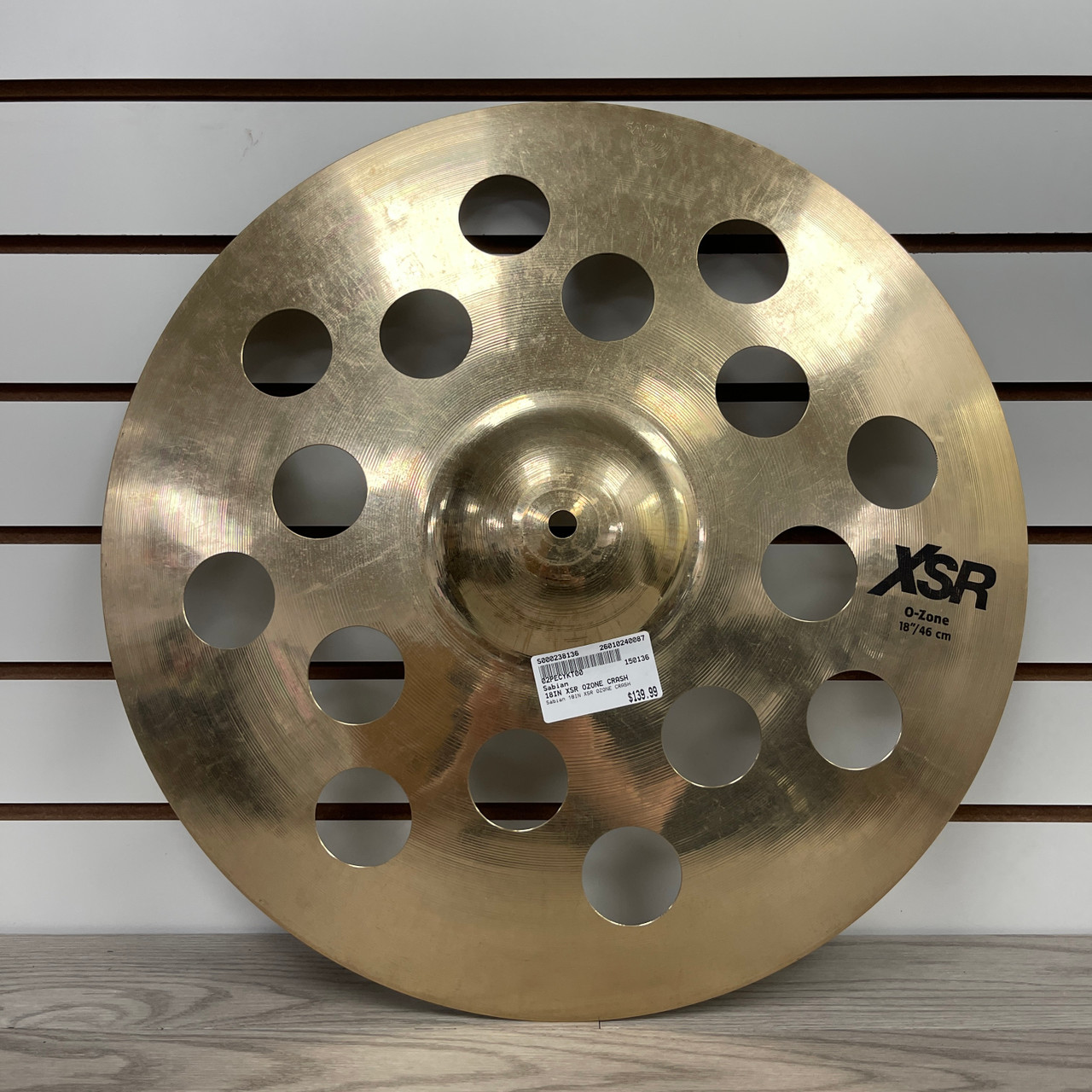 Used Sabian 18IN XSR OZONE CRASH Crash Cymbal 18