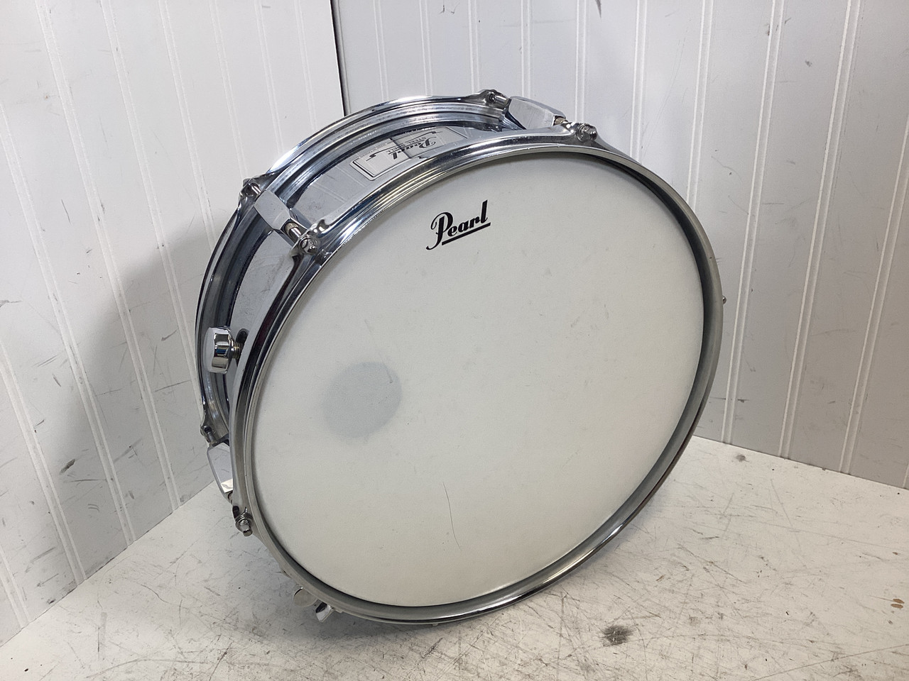 Used Pearl 13X5 STEEL SNARE Metal Snare Drum 13