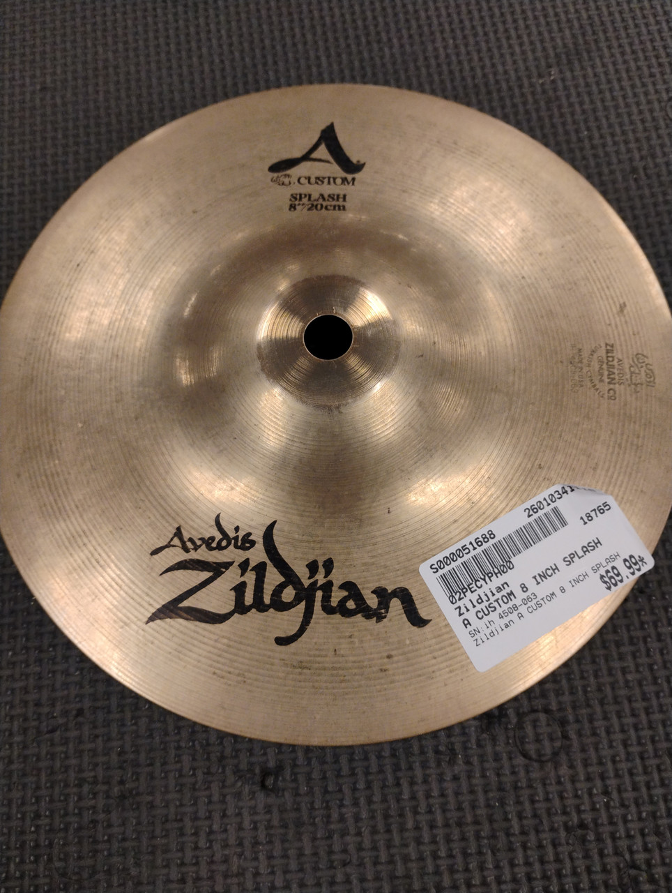 Zildjian Zildjian A CUSTOM SPLASH 8 ジルジャン スプラッシュ