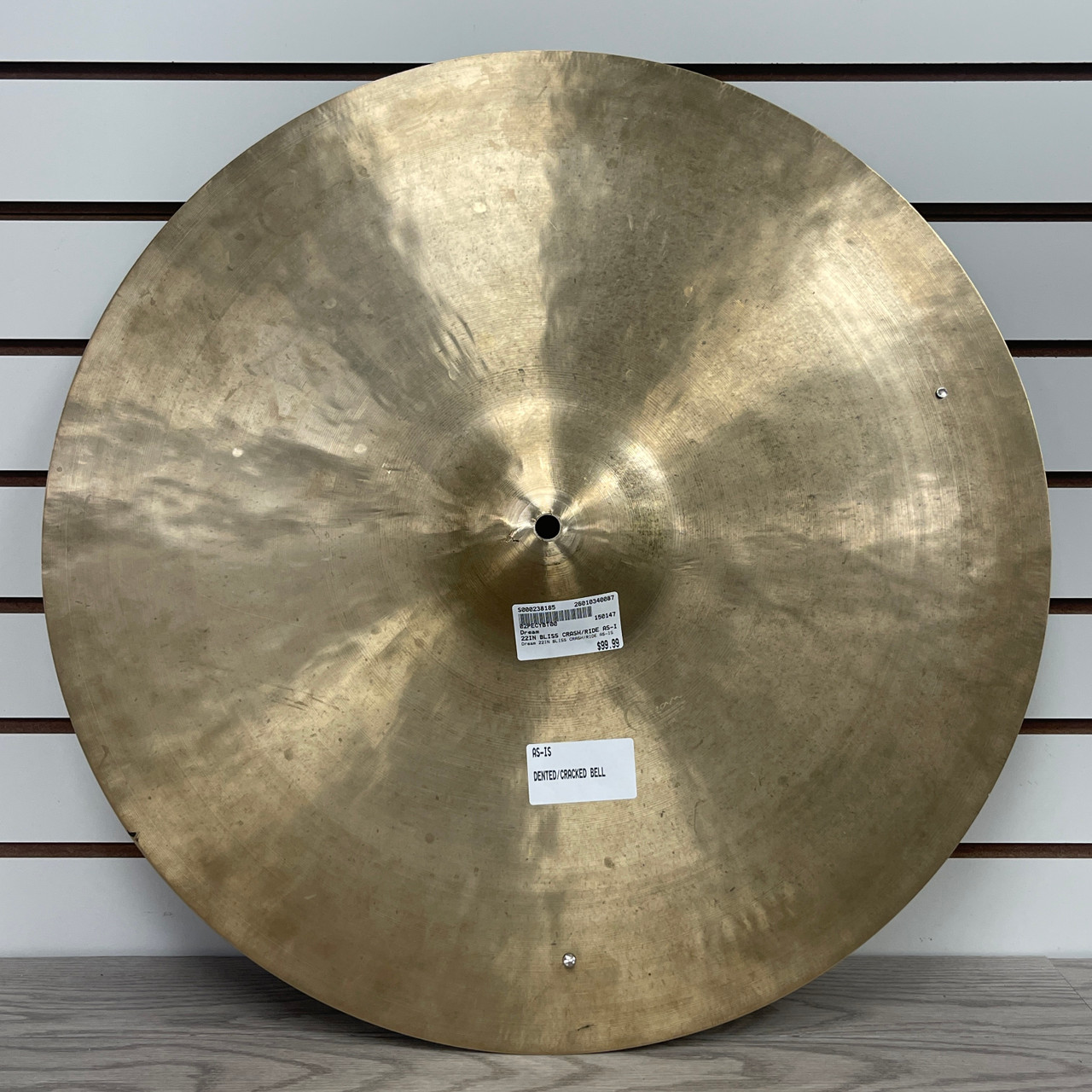 Used Dream 22IN BLISS CRASH/RIDE AS-IS Ride Cymbal 22