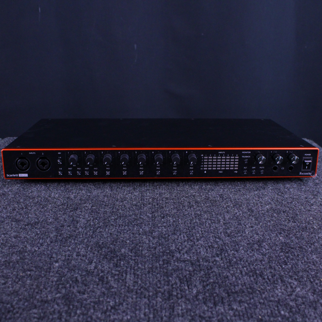 Used Focusrite SCARLETT 18I20 R4ECRODING INTERFACE Rackmount