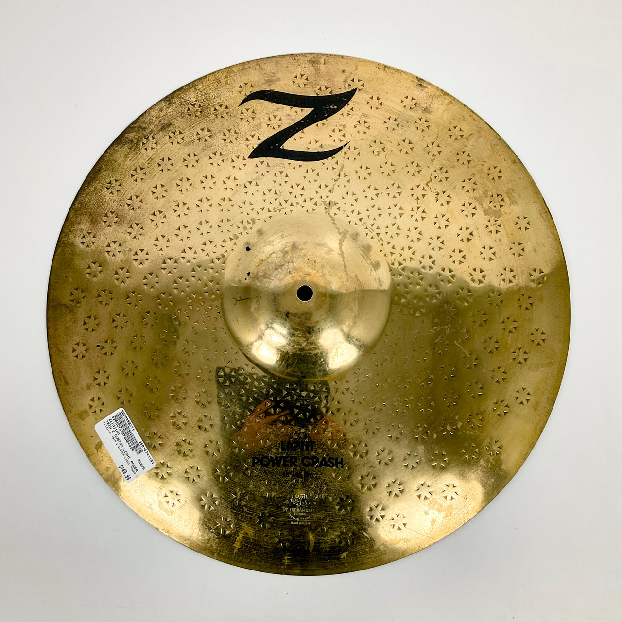 Used Zildjian 18IN Z Light Power Crash Cymbal