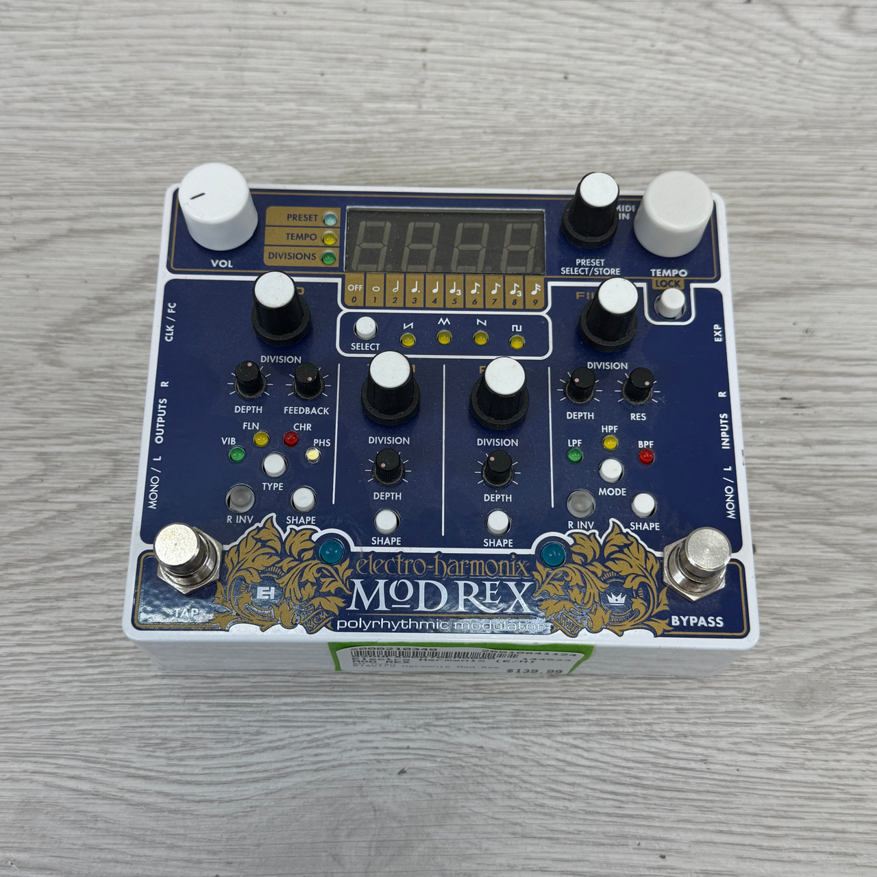 Used Electro Harmonix (E/H) MOD REX FX Only Pedal