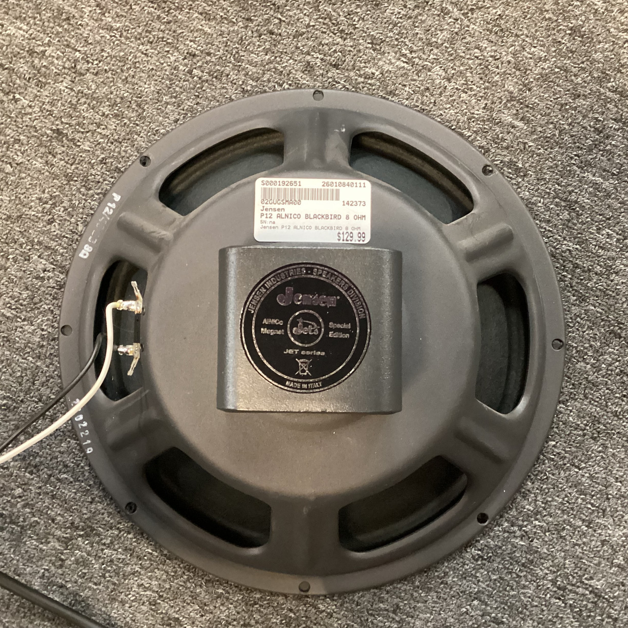 Used Jensen P12 ALNICO BLACKBIRD 8 OHM 1 x 12 Guitar Speaker