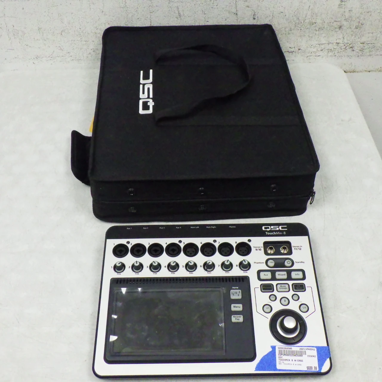 Used QSC TOUCHMIX 8 W/CASE Mixing Console