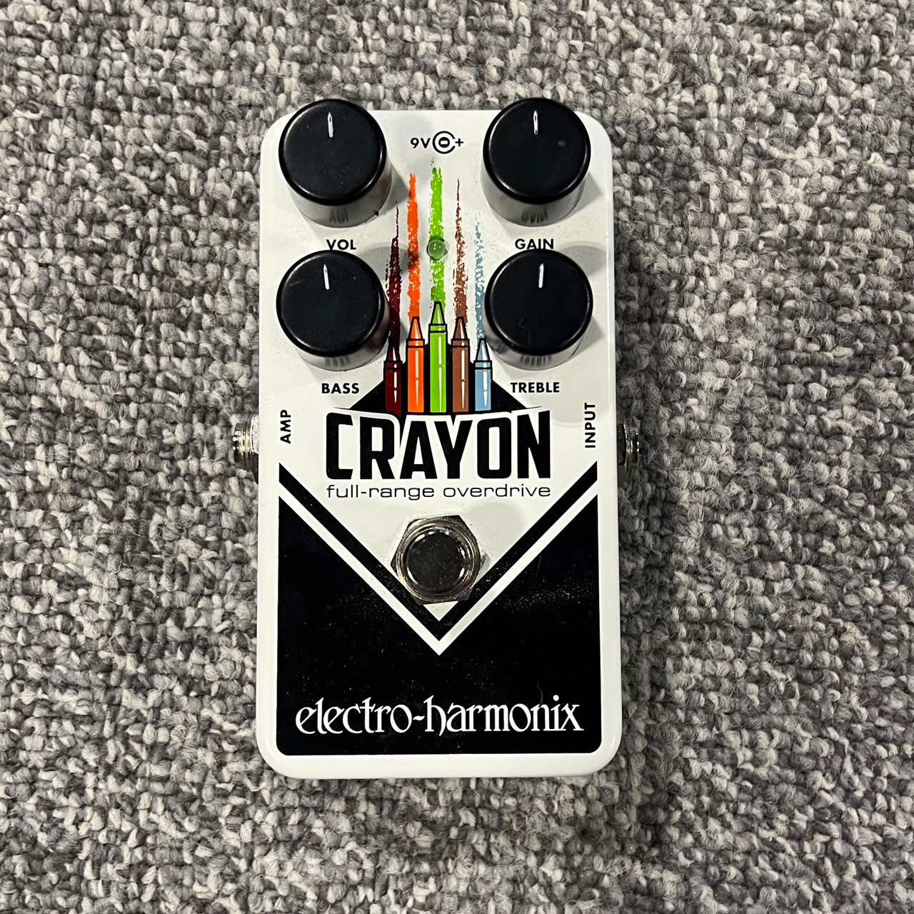Used ELECTRO HARMONIX CRAYON FULL-RANGE OVERDRIVE Guitar Pedal