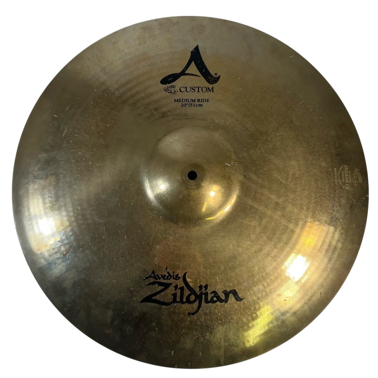Used Zildjian 20IN A CUSTOM MEDIUM RIDE Ride Cymbal 20