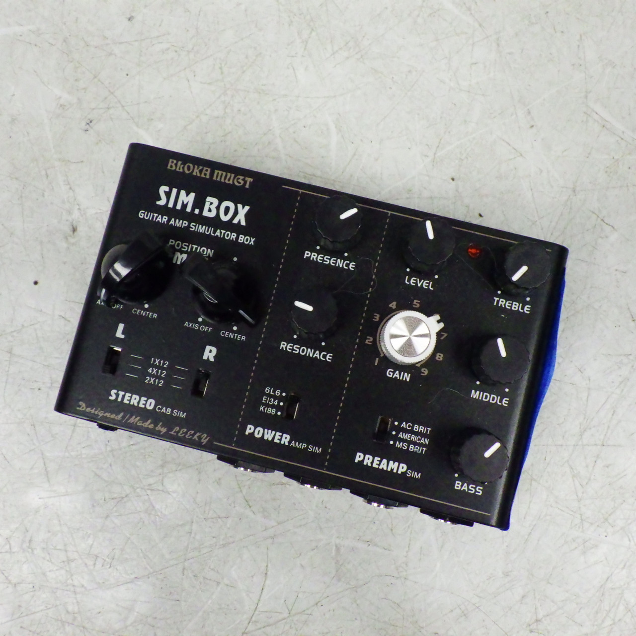 Used LEEKY BLOKA MUGT SIM BOX Guitar Effects Pedal