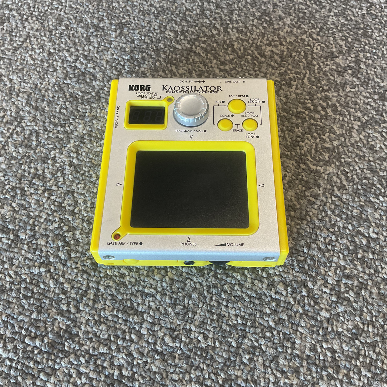 KORG KAOSSILATOR シルバー/イエロー KORG KAOSSILATOR シルバー/イエロー [動作確認済み] KORG KAOSSILATOR
