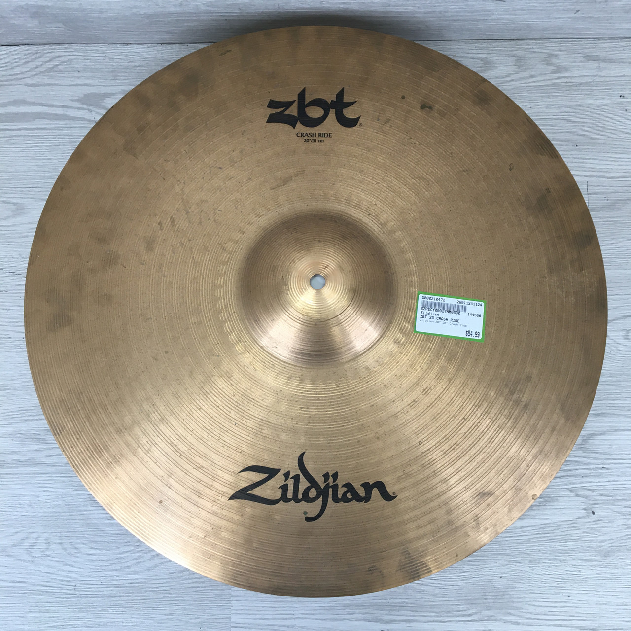 Used Zildjian ZBT 20 CRASH RIDE Crash Cymbal Other