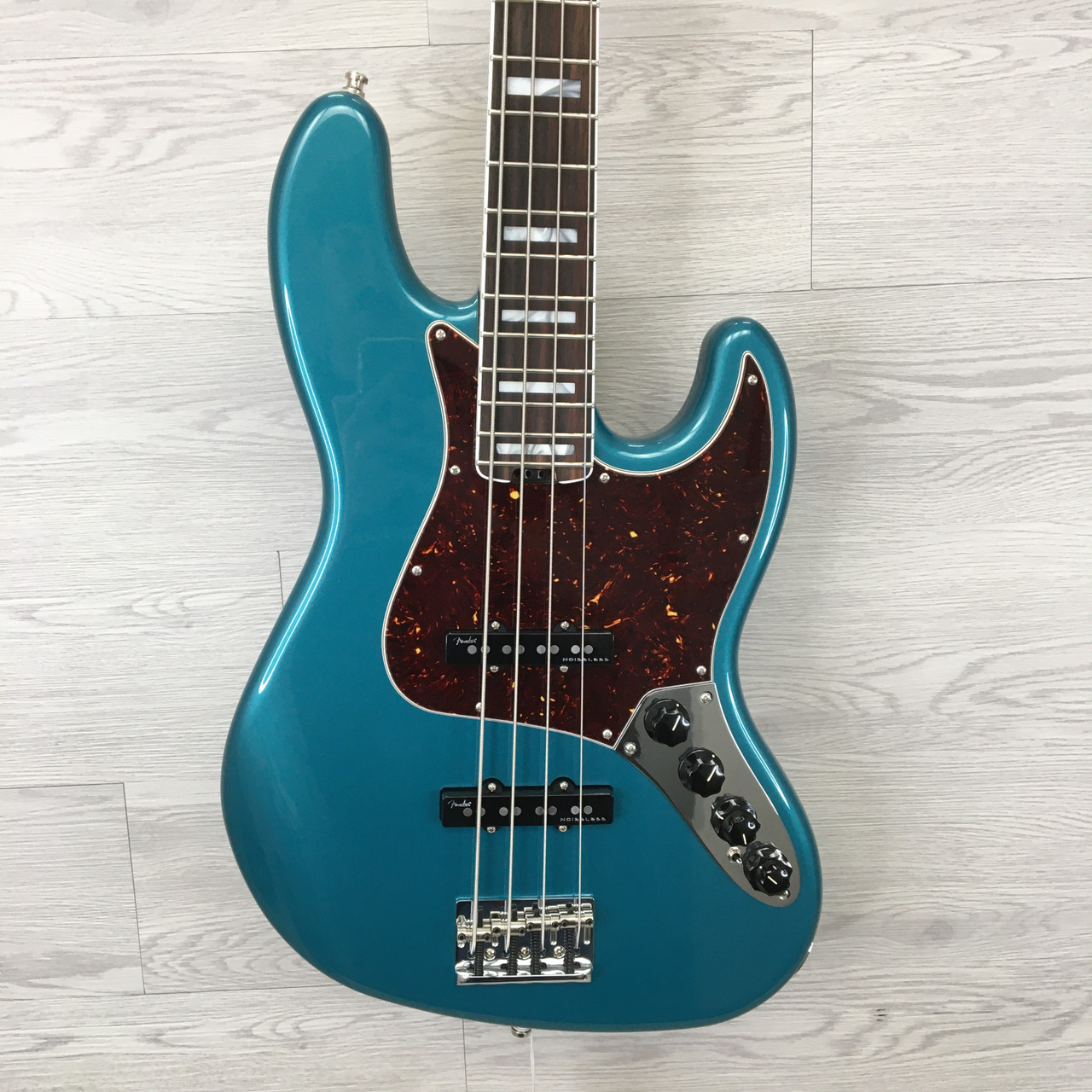 Used Fender AMERICAN ELITE JAZZ BASS OCEAN TURQUOISE J Type Bass