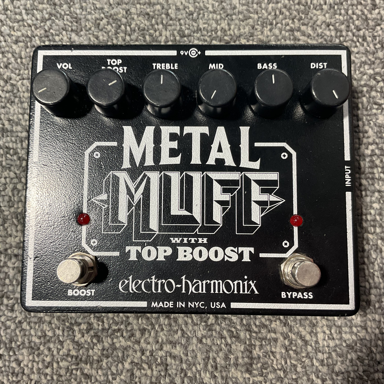 Used ELECTRO HARMONIX METAL MUFF WITH TOP BOOST Guitar Distortion