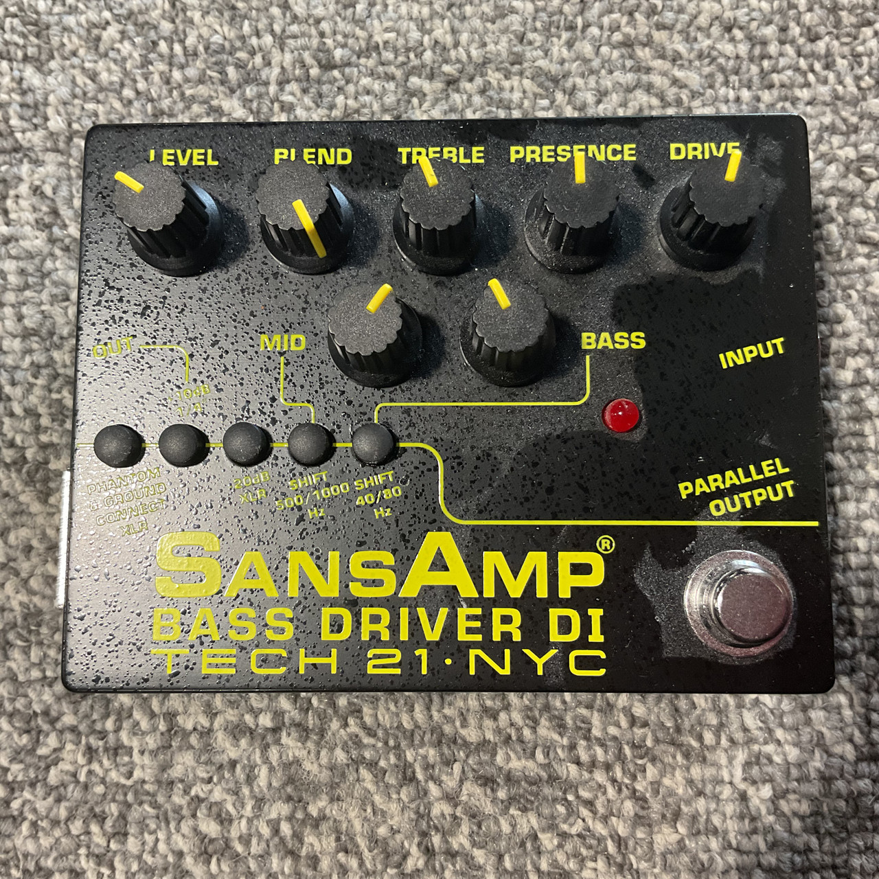 Used TECH 21 SANSAMP BASS DRIVER DI Bass Pre-Amp Pedal