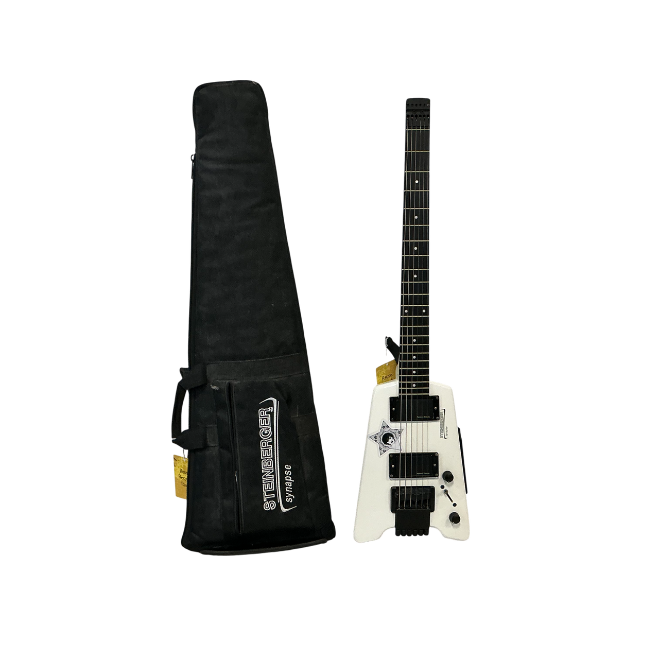 Used Steinberger SYNAPSE SS-2F W/GIG BAG Electric Guitar White 6