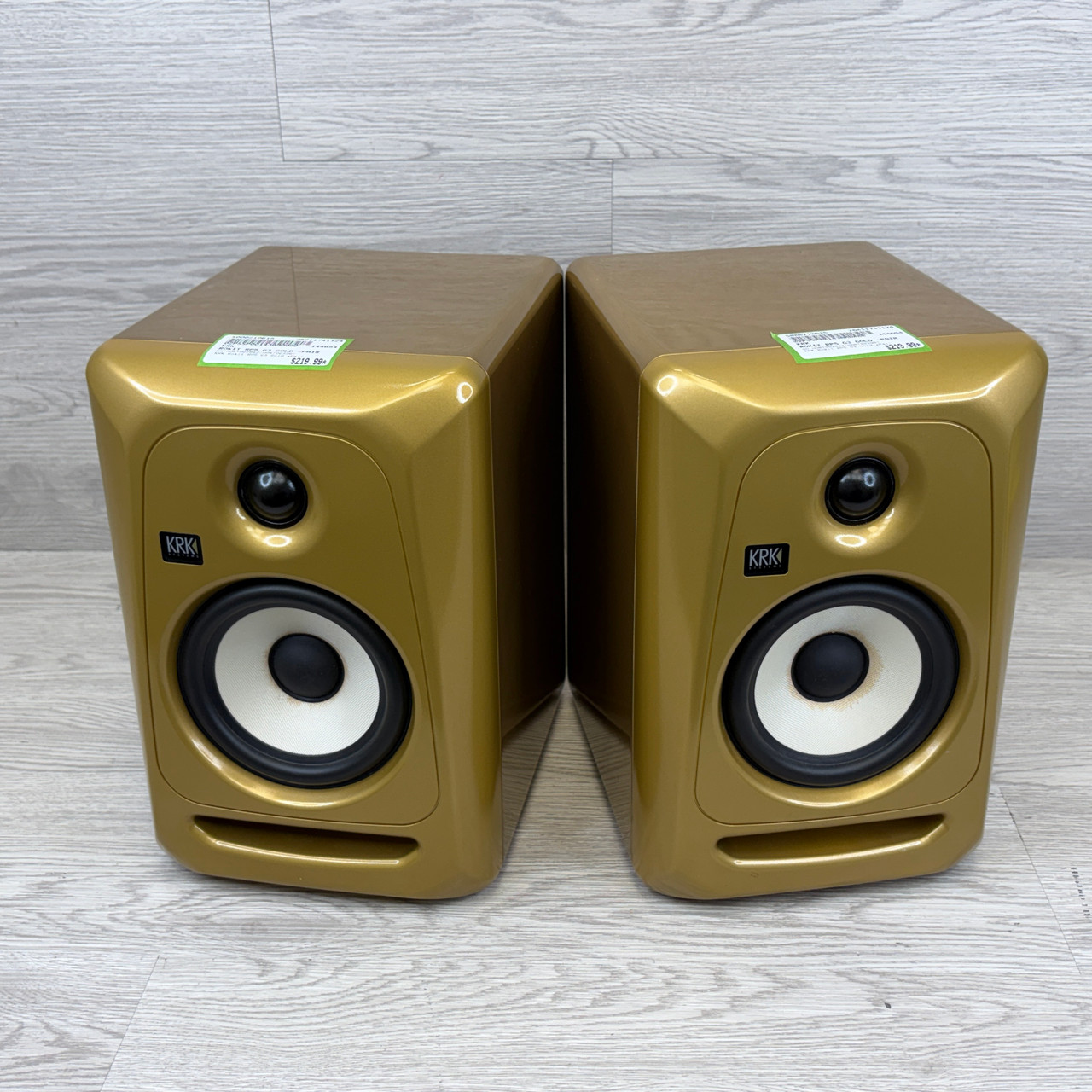 Used KRK ROKIT RP5 G3 GOLD -PAIR Powered Studio Monitor