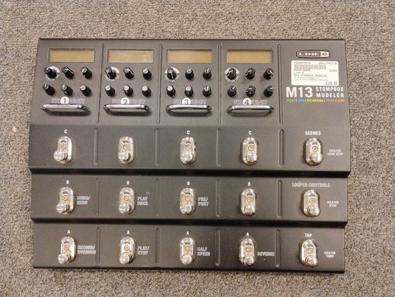 Used Line 6 M13 STOMPBOX MODELER Floorboard Effect