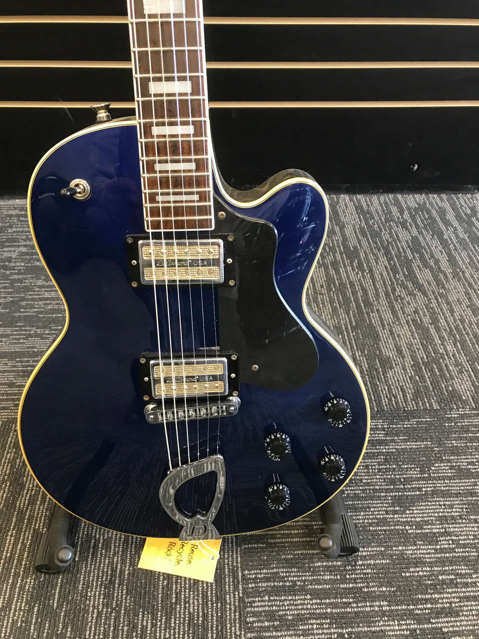 Used De Armond M-75 Electric Guitar Blue 6-String