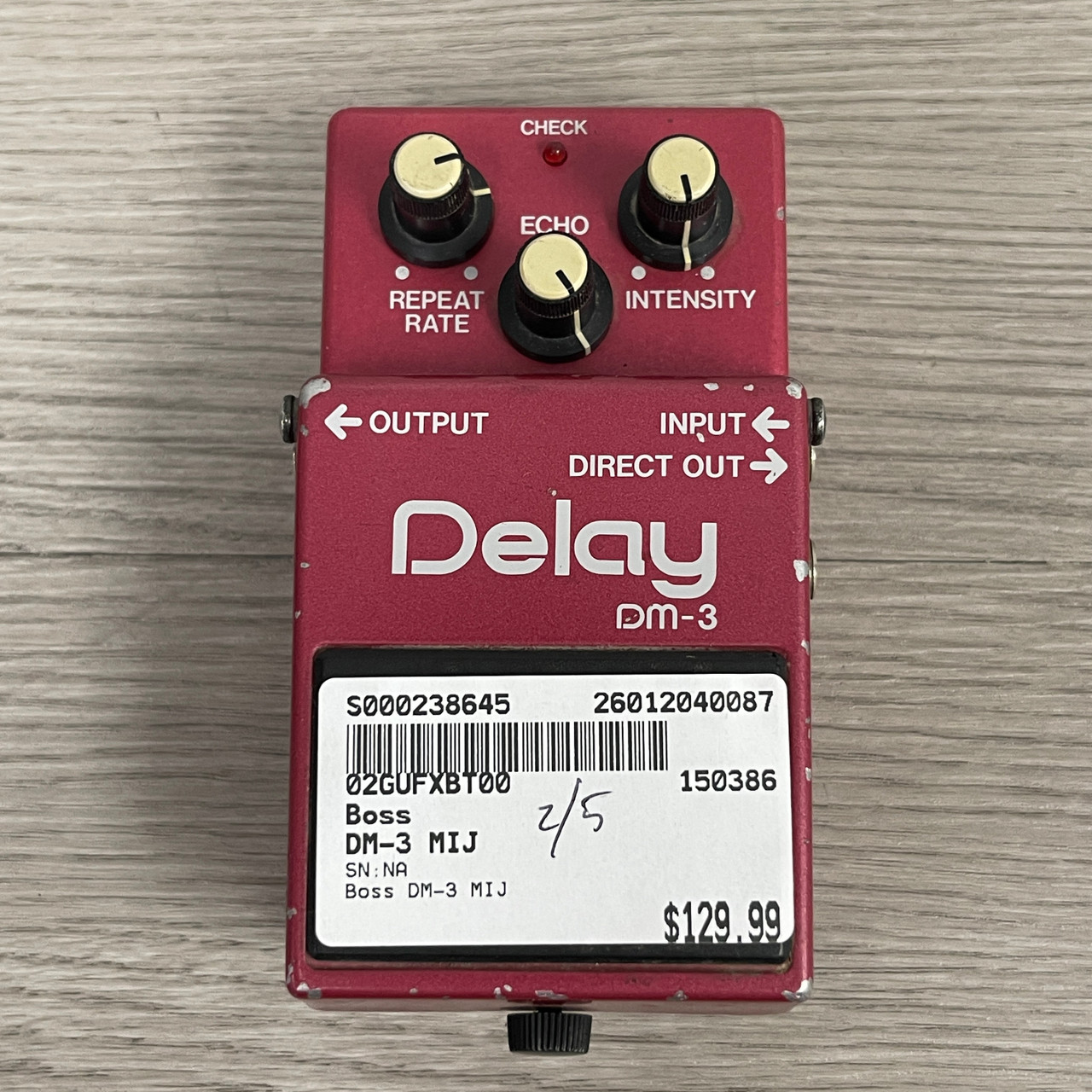 Used Boss DM-3 MIJ Vintage Delay Pedal