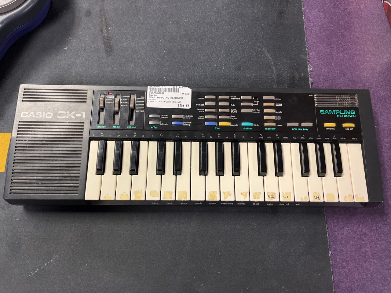 Used Casio SK-1 SAMPLING KEYBOARD Compact Keyboard Compact
