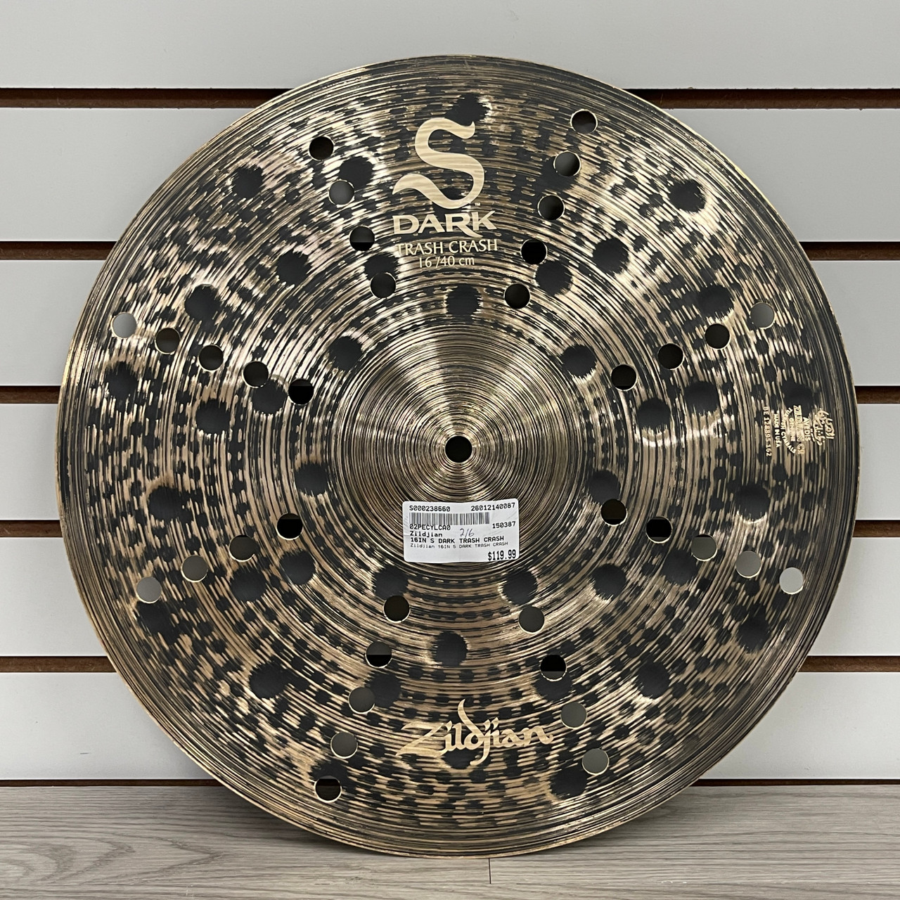 Used Zildjian 16IN S DARK TRASH CRASH Crash Cymbal 16