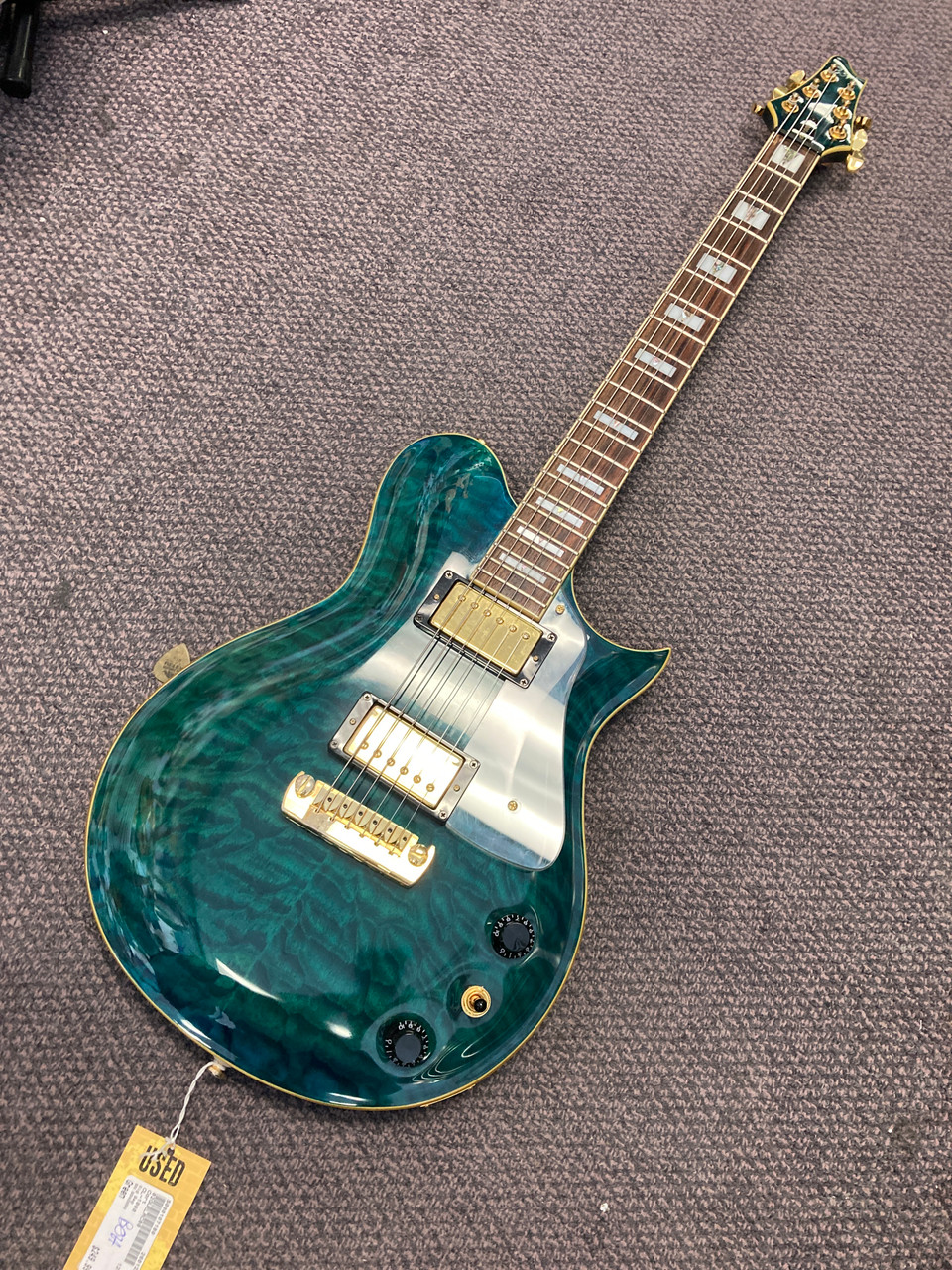 Used Cort CL-1000 LP Type Electric Guitar Green 6-String
