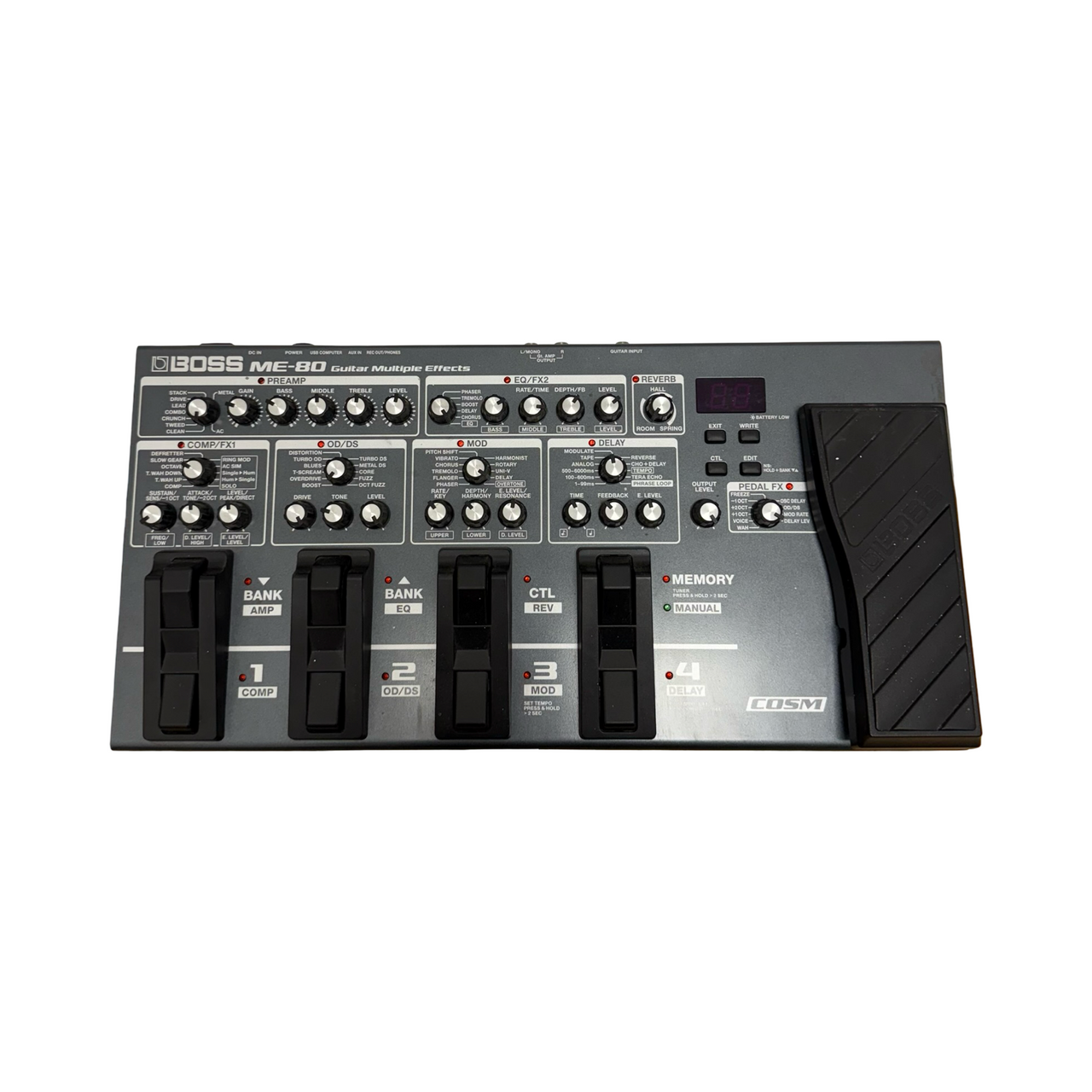Used Boss ME-80 W/ADPT Floorboard Effect