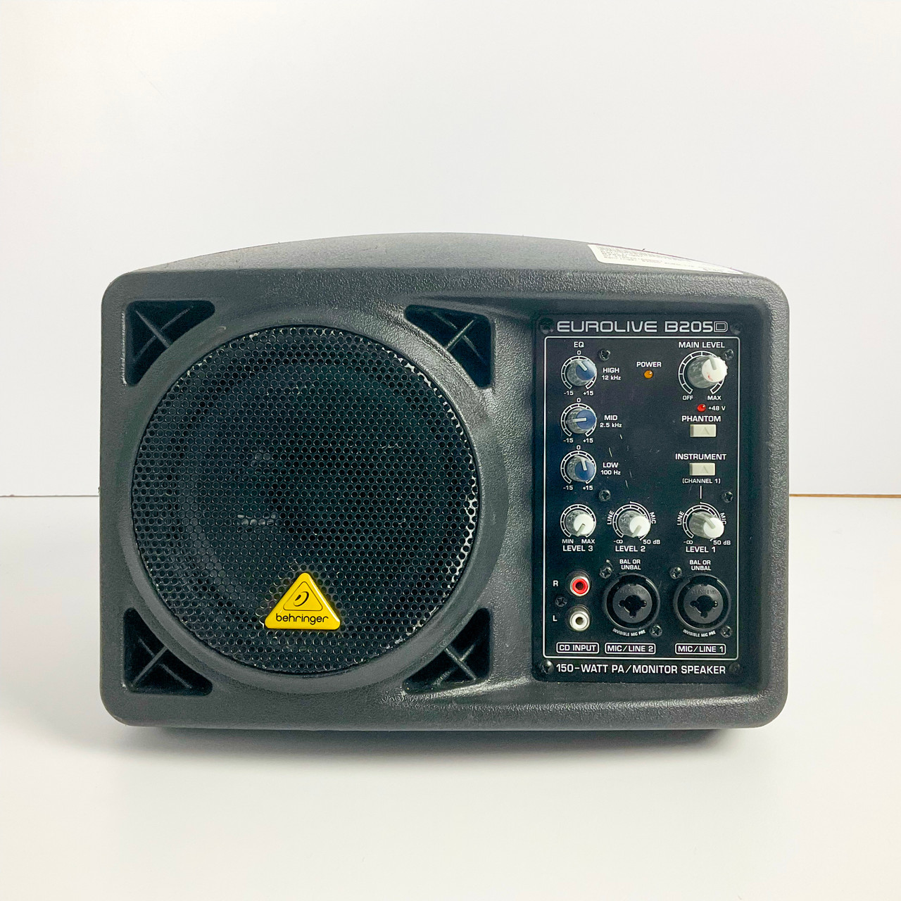 Used Behringer B205D 150W PA/Monitor Speaker 1 x 5