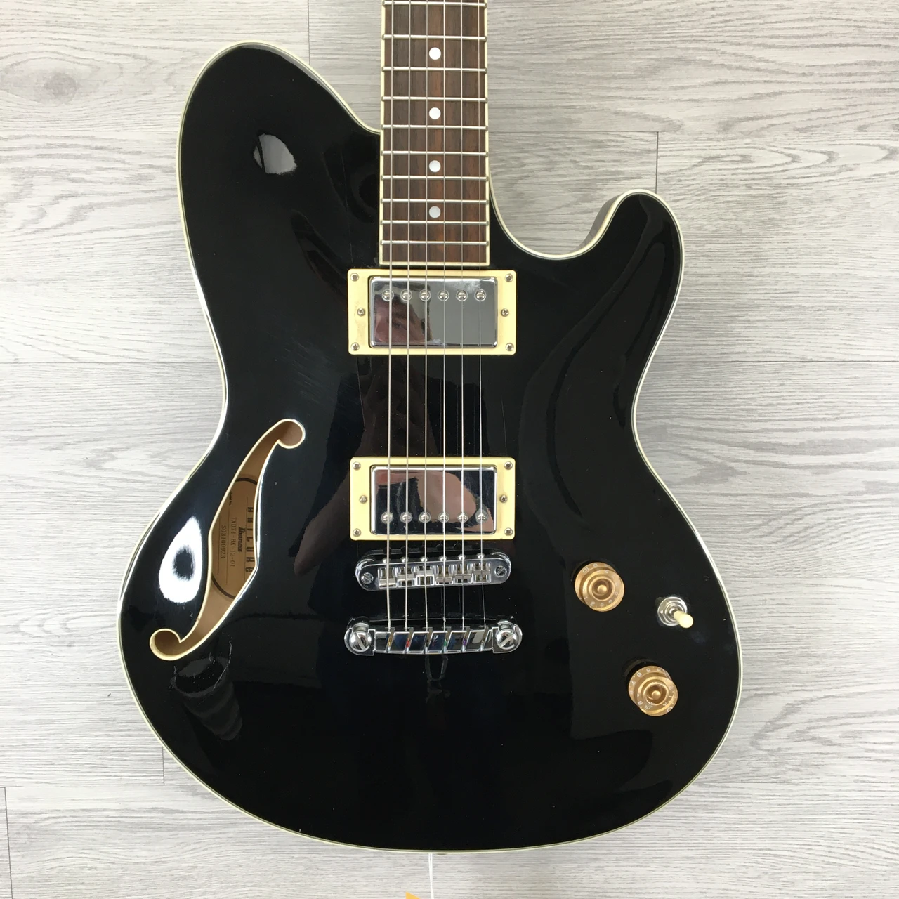 Used Ibanez TXD71 Talman Artcore Semi-hollow Electric Guitar Black