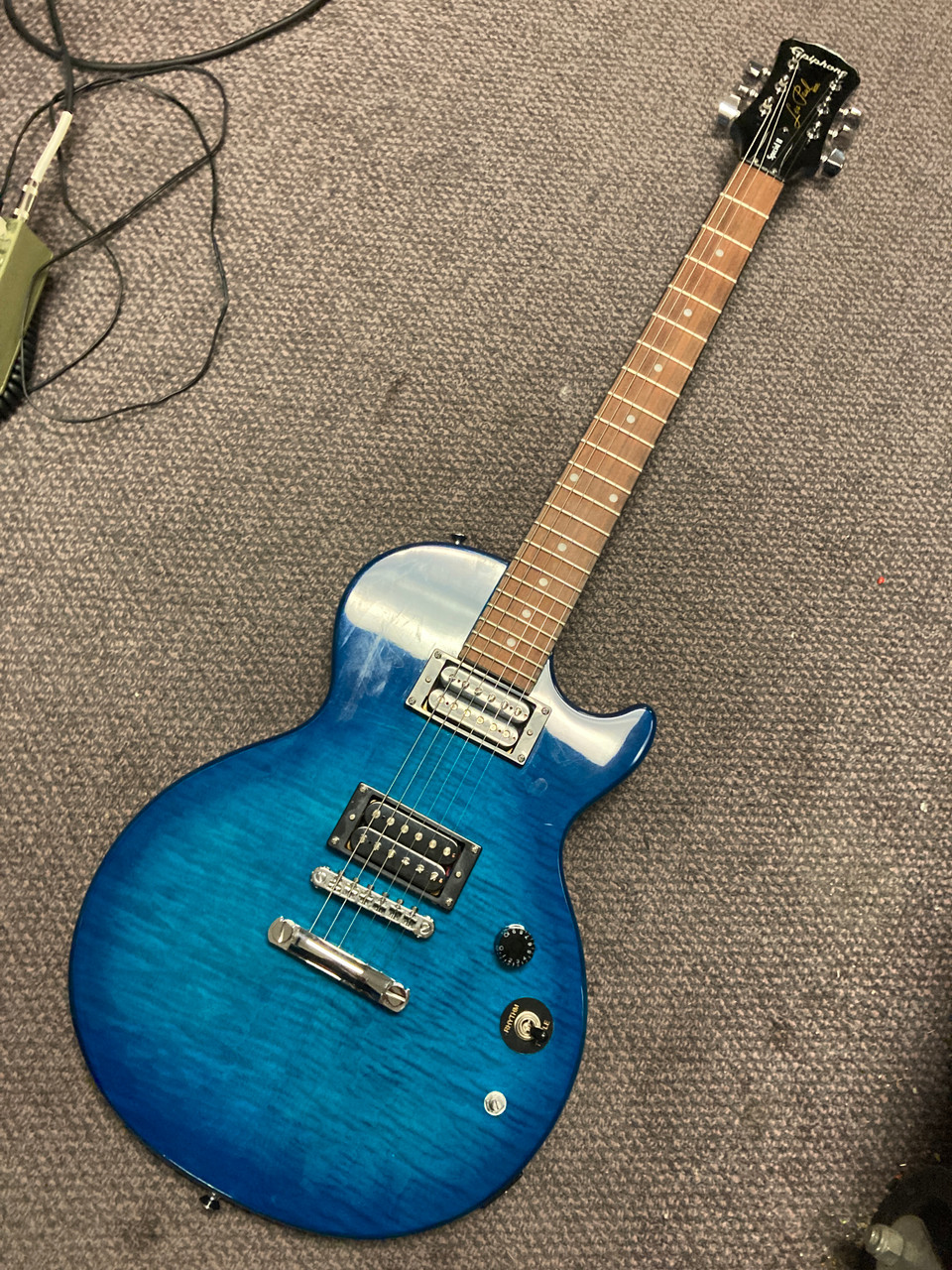 Used Epiphone LES PAUL SPECIAL II LP Type Electric Guitar Blue 6