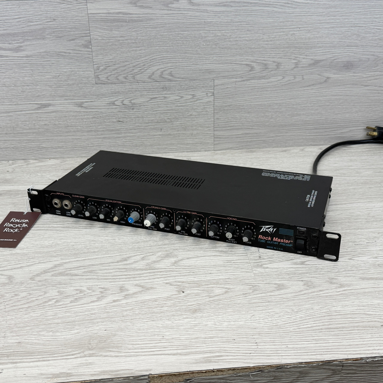 Used Peavey ROCKMASTER TUBE GUITAR PREAMP Vintage Distortion