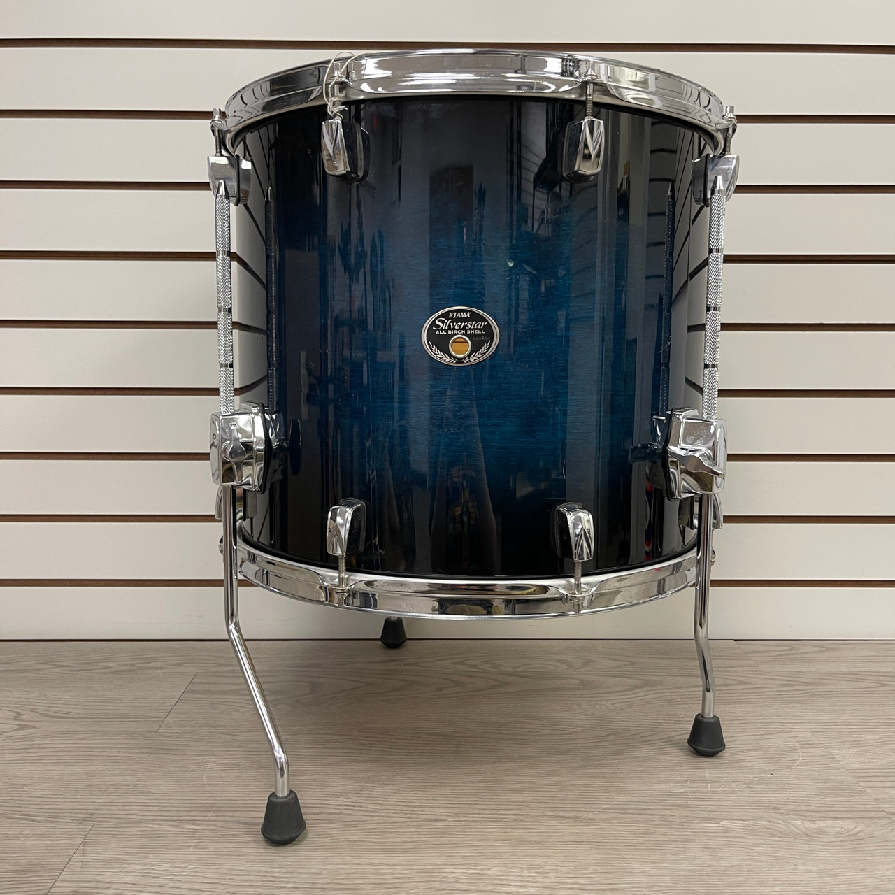 Used Tama 16X14 SILVERSTAR FLOOR TOM Floor Tom Blue 16