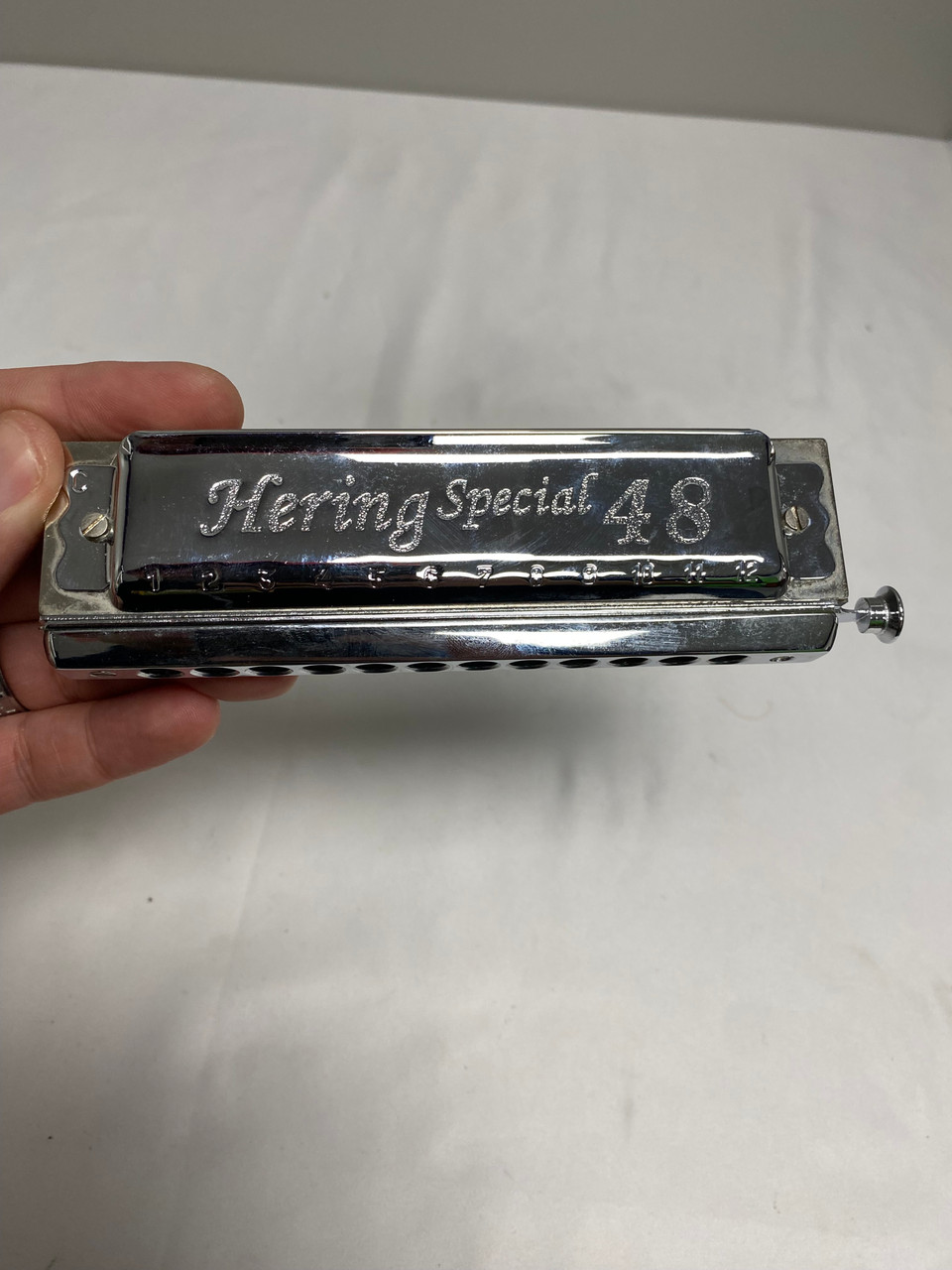 Used HERING SPECIAL 48 CHROMATIC HARMONICA Band Instrument Accessory