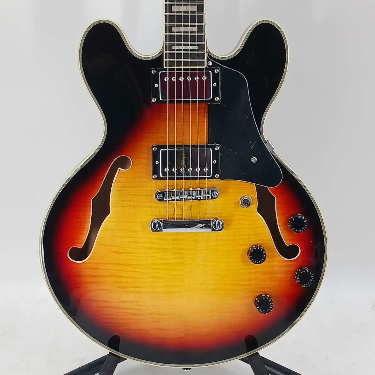 Used AIO WOLF KSA50 Semi-Hollow Electric Guitar Sunburst 6-String