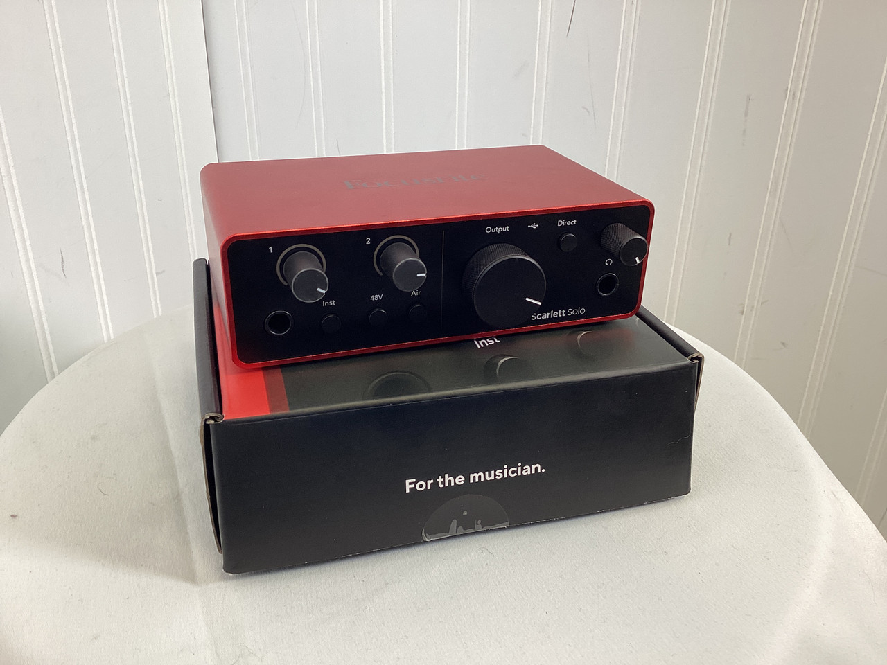 Used Focusrite SCARLETT SOLO 4TH GEN Computer Interface 1 A/D