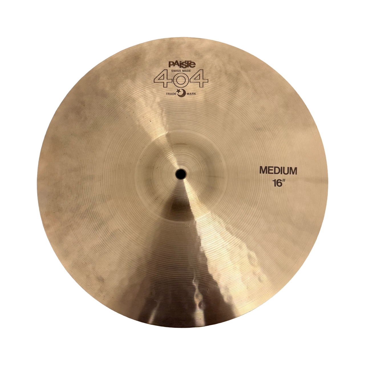 Used Paiste 404 16 INCH MEDIUM CRASH Crash Cymbal 16